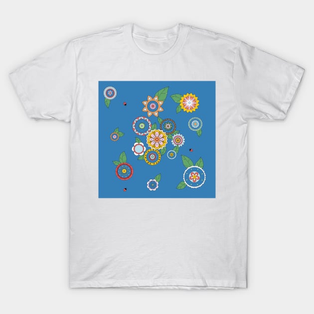 Hippie Circles T-Shirt by Wandering Octopus Designs